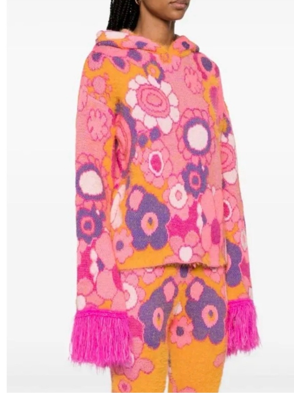 NWT ERL INTARSIA KNIT SOFTEST SWEATER $1022 rare! XS